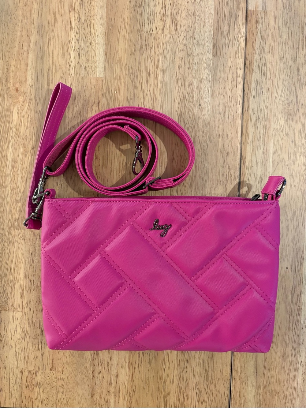 lug Waltz Satin Luxe VL Crossbody/Clutch Bag in Orchid